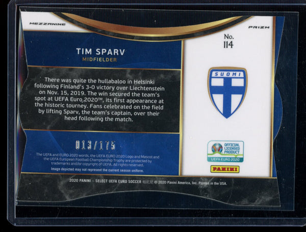 Tim Sparv 2020 Panini Select Euro Mezzanine Light Blue 13/175