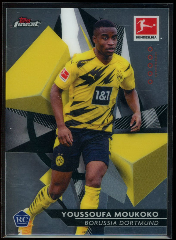 Youssoufa Moukoko 2020-21 Topps Finest Bundesliga RC