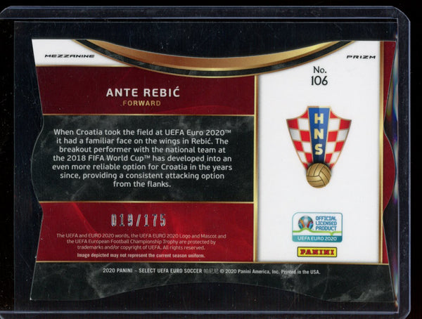 Ante Rebic 2020 Panini Select Euro Mezzanine Light Blue 19/175