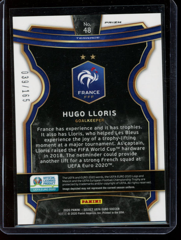 Hugo Lloris  2020 Panini Select Euro Terrace Red  39/165