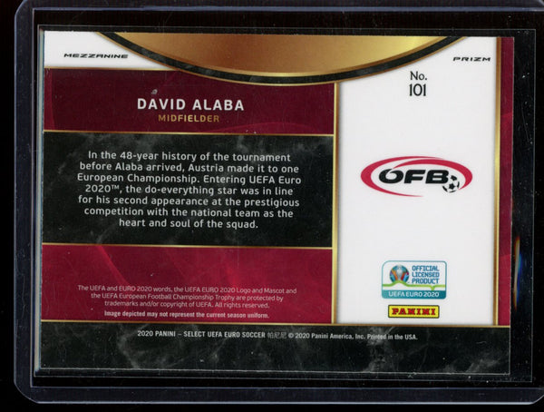 David Alaba 2020 Panini Select Euro Mezzanine Silver