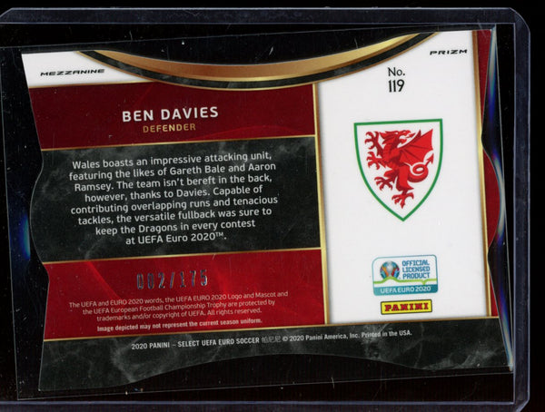 Ben Davies 2020 Panini Select Euro Mezzanine Light Blue 2/175