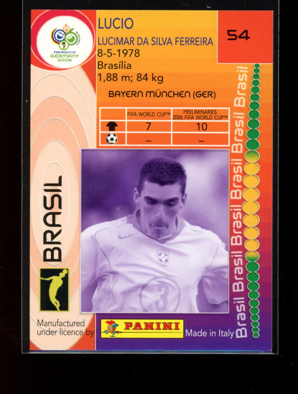 Lucio 2006 Panini Germany World Cup