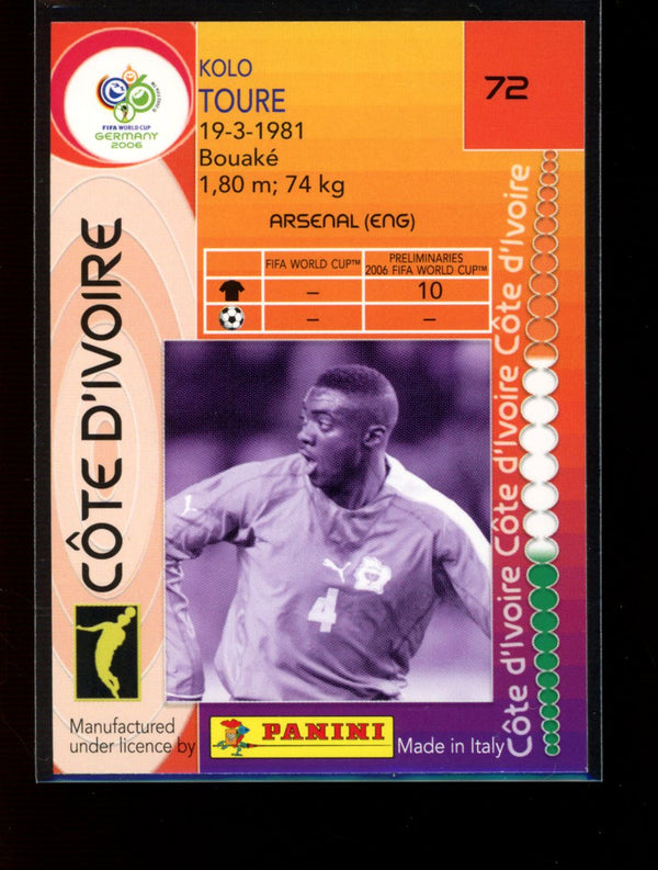 Kolo Toure 2006 Panini Germany World Cup