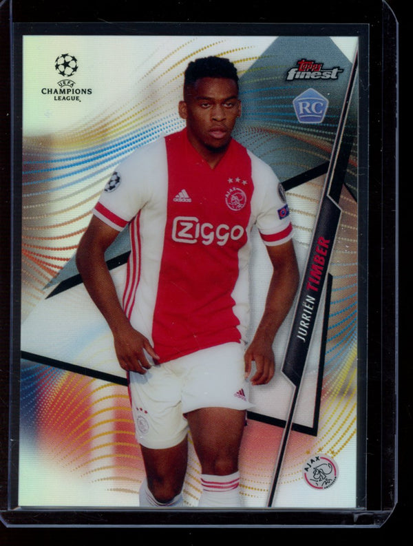 Jurrien Timber 2020-21 Panini Finest UEFA Refractor RC