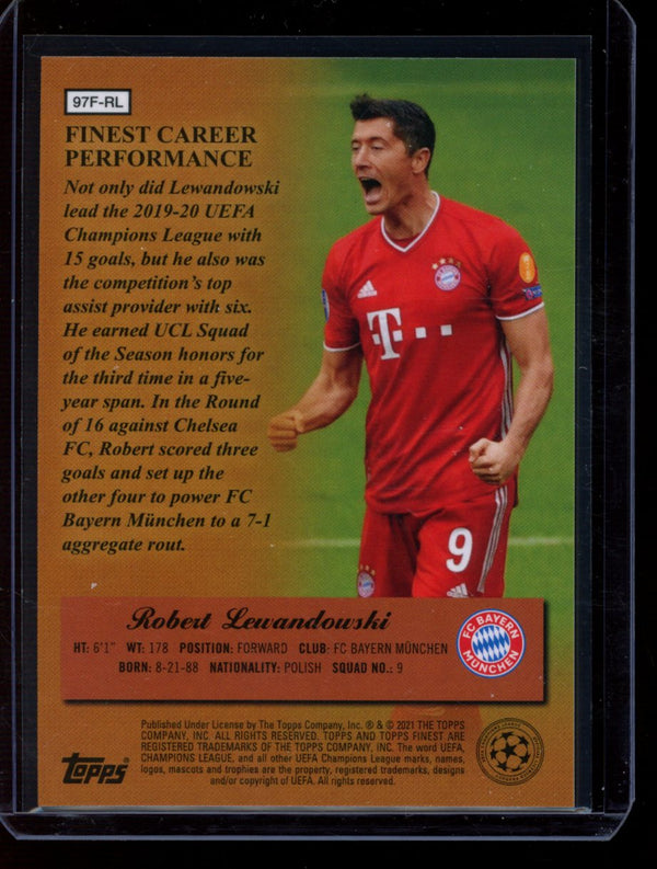 Robert Lewandowski 2020-21 Panini Finest UEFA Finest Masters