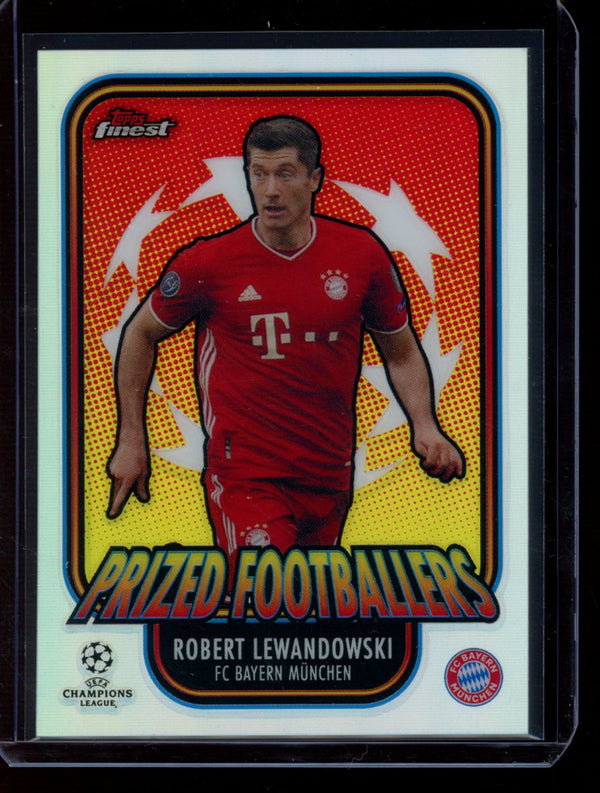 Robert Lewandowski 2020-21 Panini Finest UEFA Prized Footballers