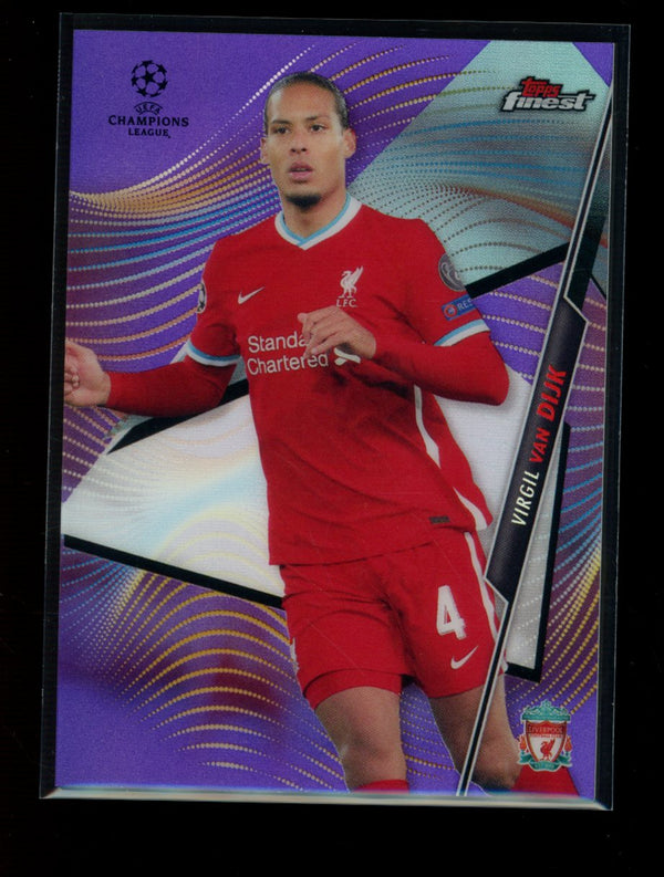 Virgil Van Dijk 2020-21 Panini Finest UEFA Purple Refractor 132/250