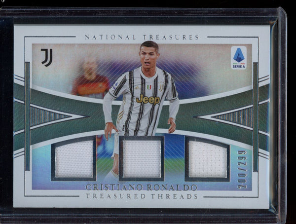 Cristiano Ronaldo 2020-21 Panini Chronicles Treasured Threads 200/299