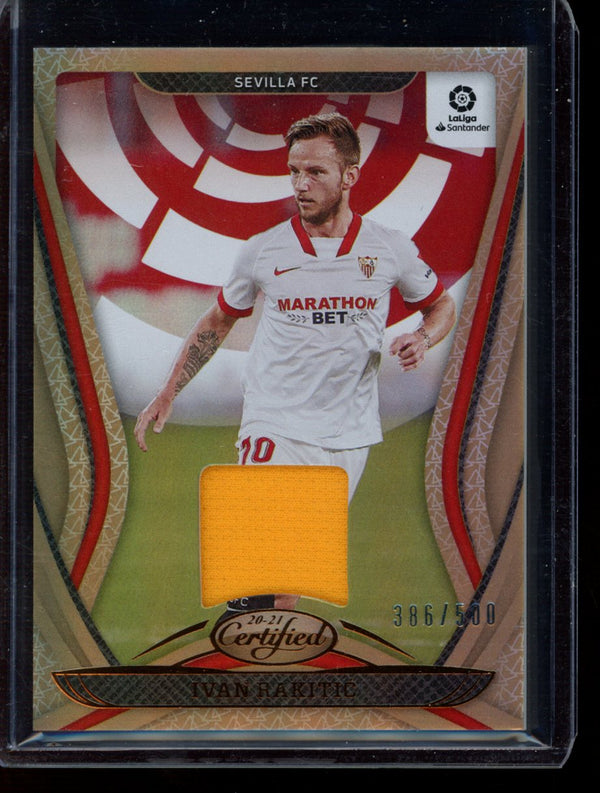 Ivan Rakitic 2020-21 Panini Chronicles Certified Bronze Patch 386/500