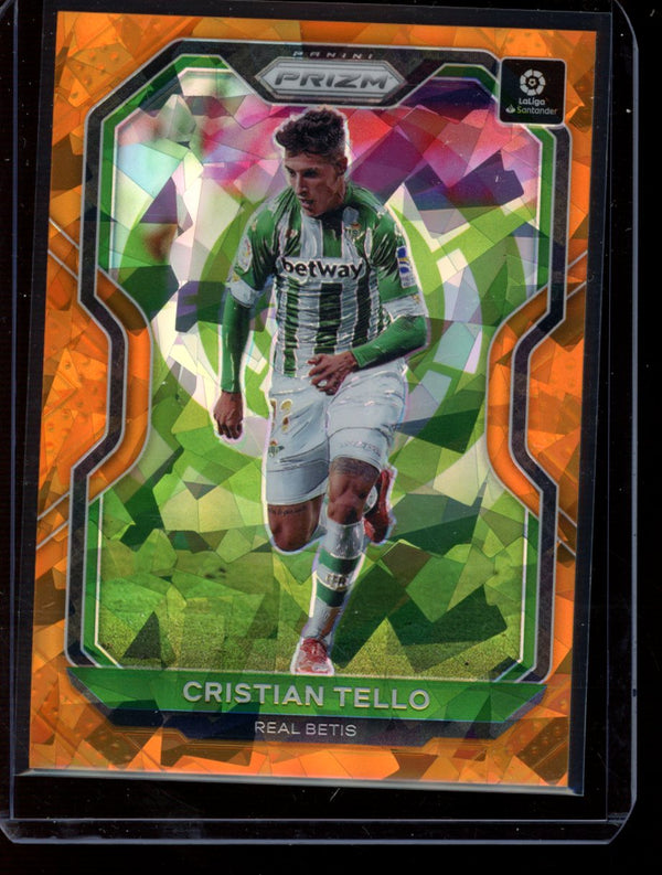 Cristian Tello 2020-21 Panini Chronicles Orange Cracked Ice 1/23