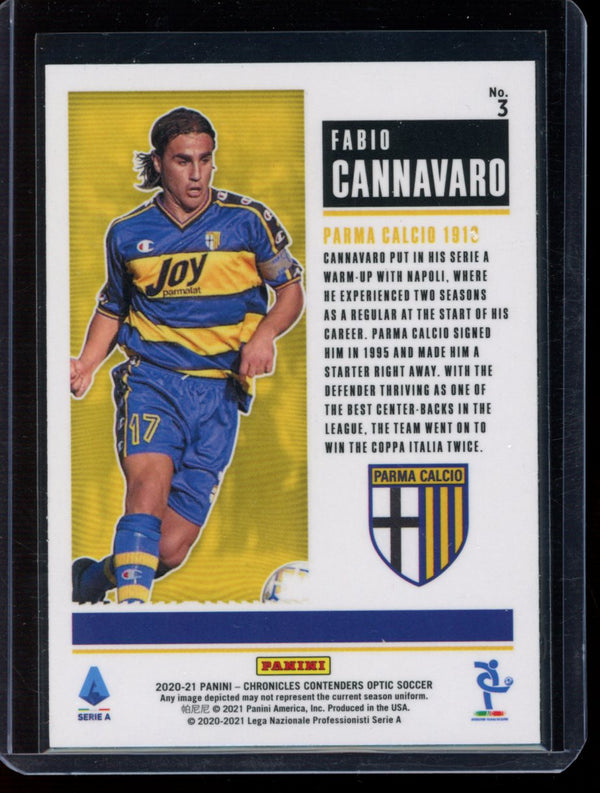 Fabio Cannavaro 2020-21 Panini Chronicles Historic Ticket