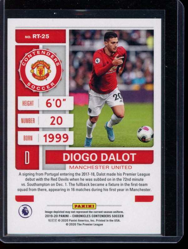 Diogo Dalot 2019-20 Panini Chronicles Rookie Ticket RC