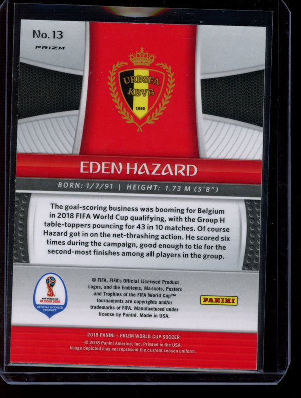 Eden Hazard 2018 Panini Prizm World Cup Hyper