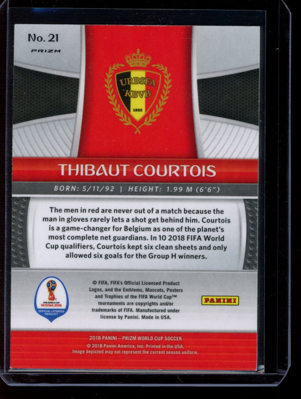 Thibaut Courtois 2018 Panini Prizm World Cup Red Mosaic