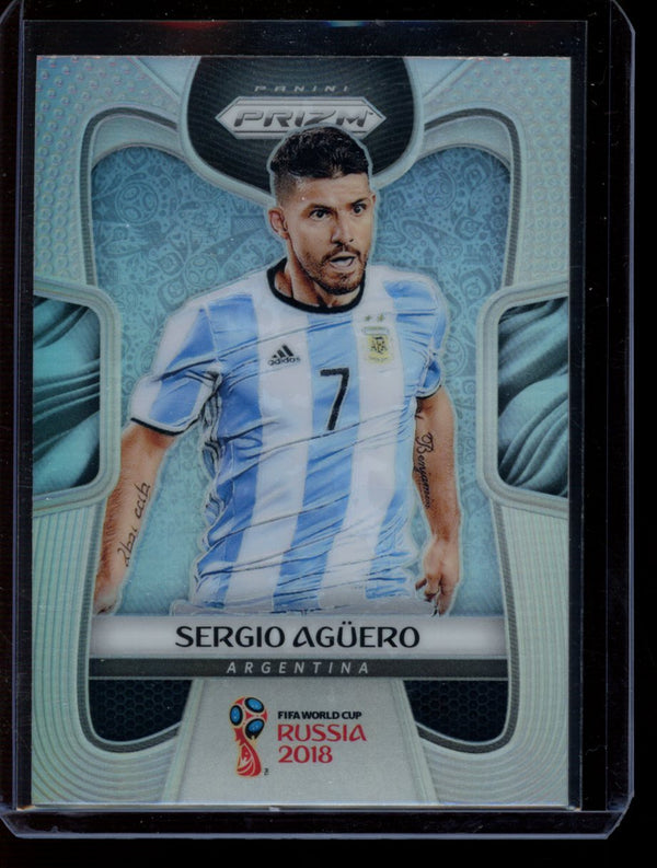 Sergio Aguero 2018 Panini Prizm World Cup Silver