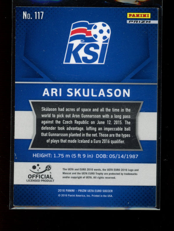 Ari Skulason 2016 Panini Prizm Euro Silver