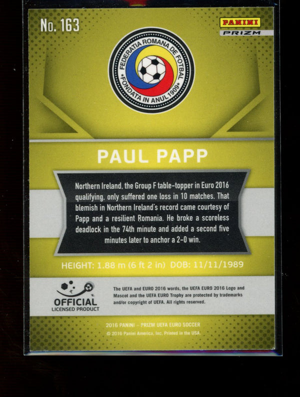 Paul Papp 2016 Panini Prizm Euro Silver