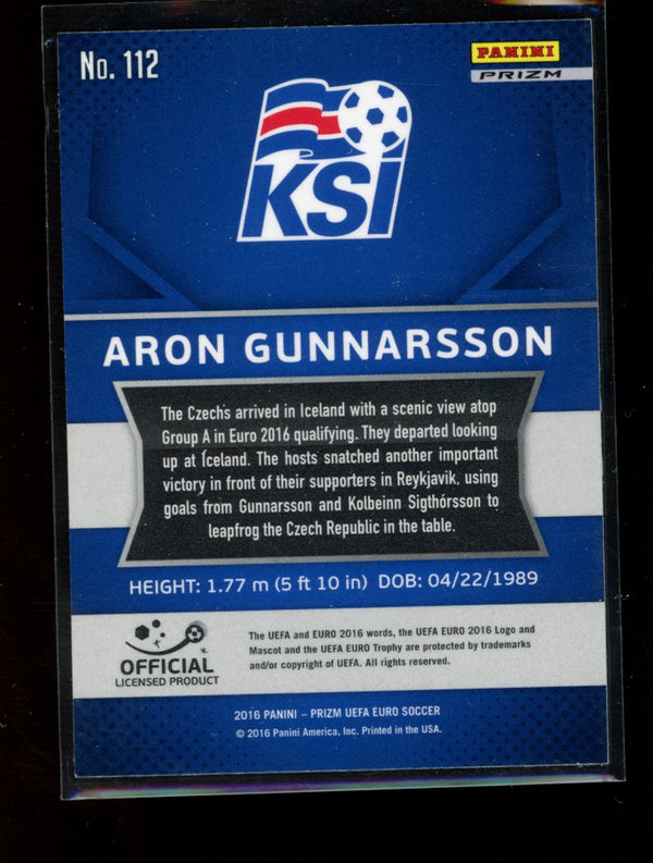 Aron Gunnarsson 2016 Panini Prizm Euro Silver