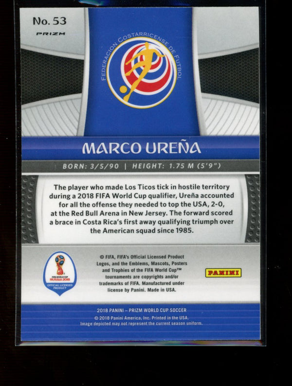 Marco Urena 2018 Panini Prizm World Cup Silver