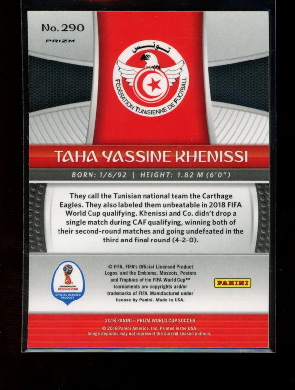 Taha Yassine Khenissi 2018 Panini Prizm World Cup Black Gold Wave