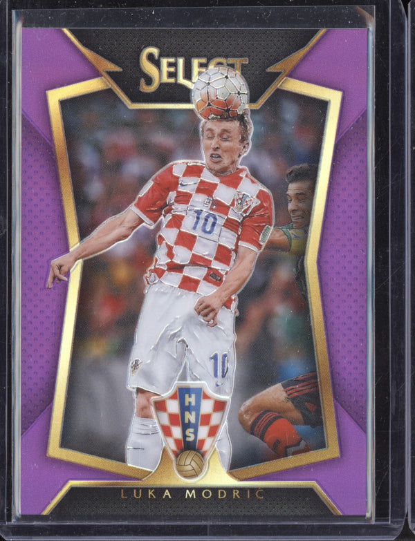 Luka Modric 2015-16 Panini Select Soccer Purple Prizm 67/99