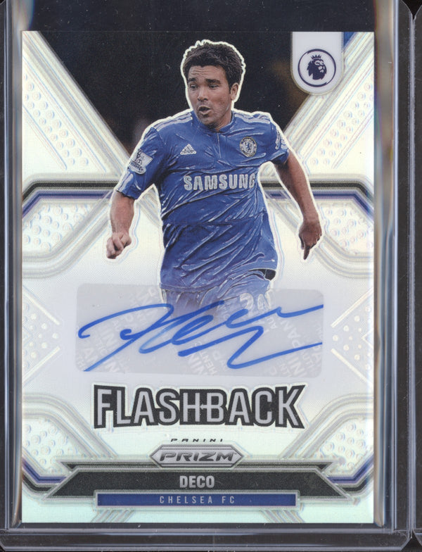 Deco 2021-22 Panini Prizm Premier League FB-D Flashback Auto Silver 49/49