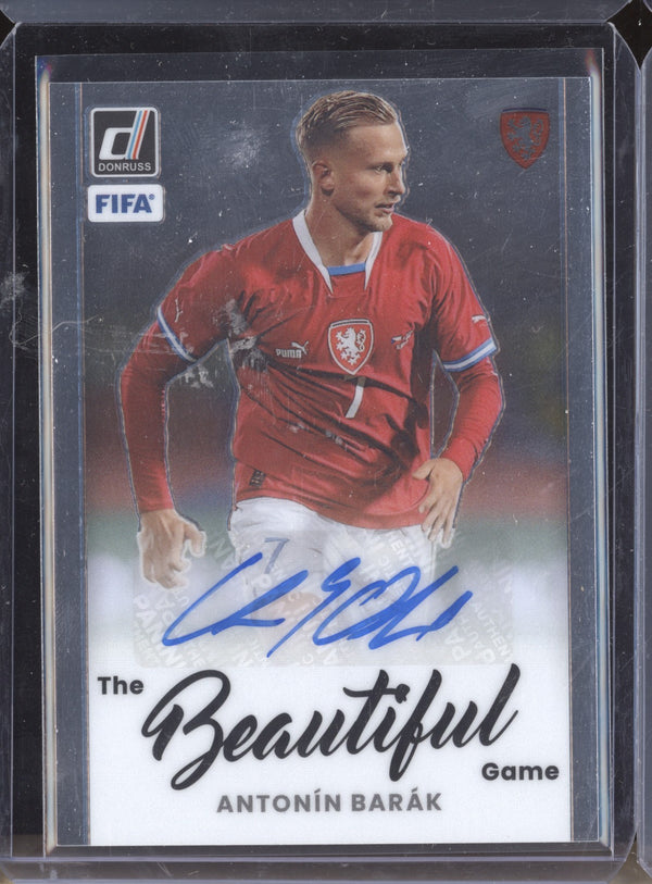 Antonin Barak 2022-23 Panini Donruss Soccer BA-ABK The Beautiful Game Auto