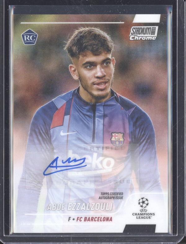 Abde Ezzalzouli 2021-22 Topps Stadium Club Chrome UCL CA-AEZ Autograph RC