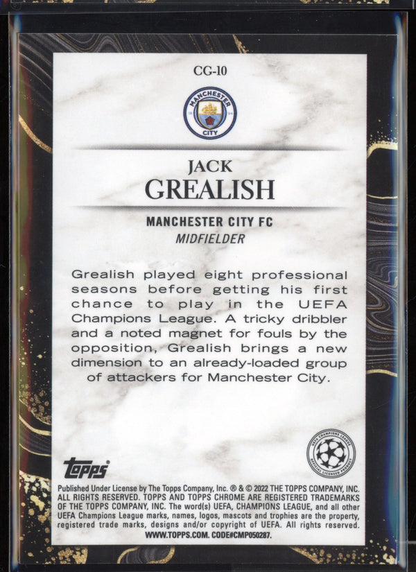 Jack Grealish 2021/22 Topps Chrome UCL Chasing Glory