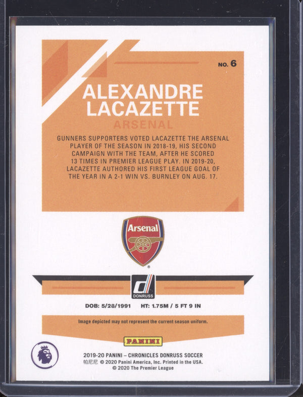 Alexandre Lacazette 2019-20 Panini Chronicles Soccer Green Press Proof  10/50