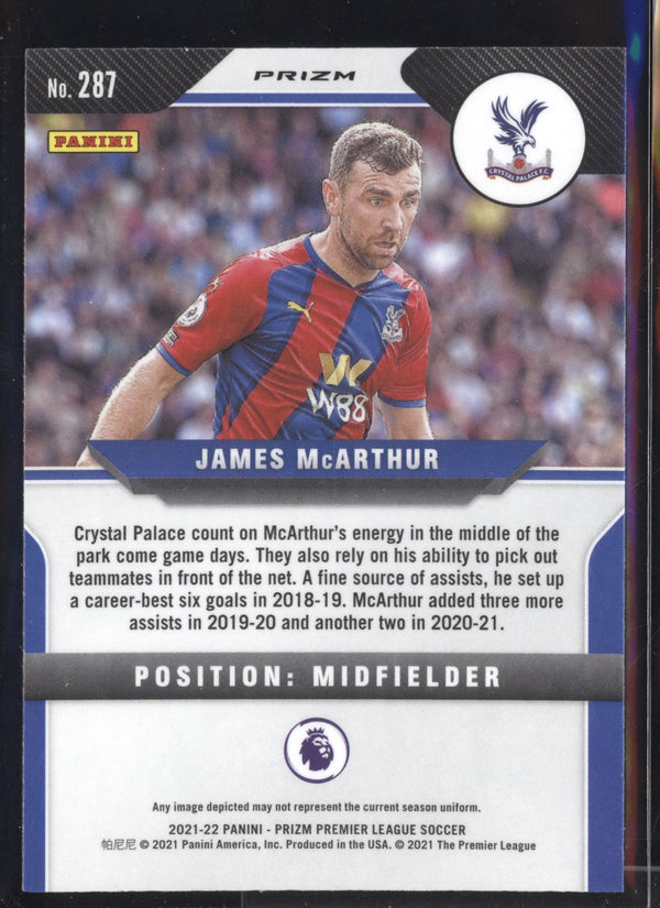 James McArthur 2021-22 Panini Prizm Premier League Multicolor