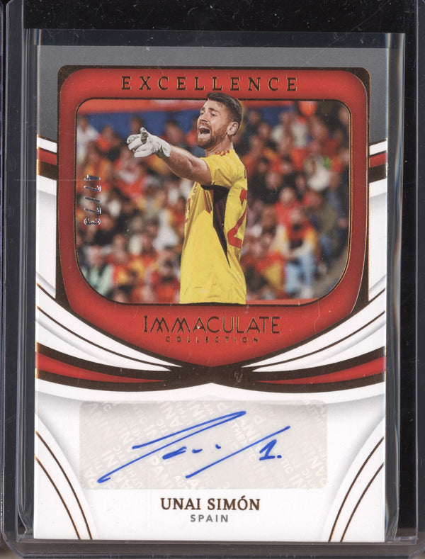 Unai Simon 2022-23 Panini Immaculate Soccer EA-US Excellence Auto 47/73