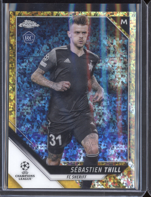 Sebastien Thill 2021/22 Topps Chrome UEFA Champions League Gold Mini-Diamond RC 43/50