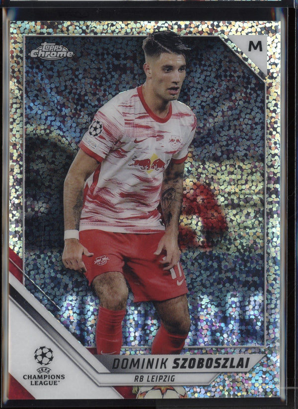 Dominik Szoboszlai 2021/22 Topps Chrome UEFA Champions League Speckle