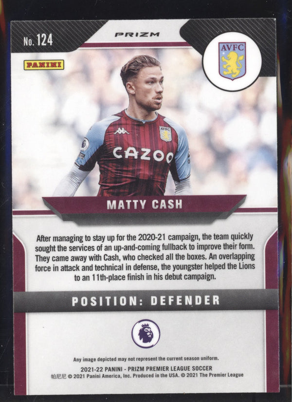 Matty Cash 2021-22 Panini Prizm Premier League Hyper