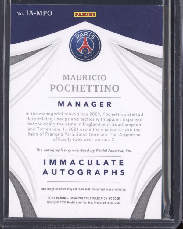 Mauricio Pochettino 2020-21 Panini Immaculate Immaculate Autographs 29/99