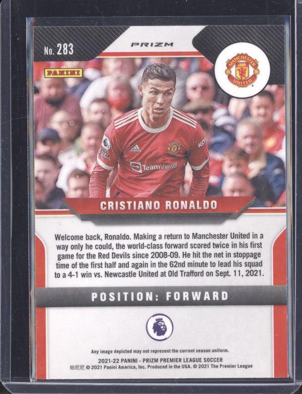 Cristiano Ronaldo 2021-22 Panini Prizm PL 283 Silver