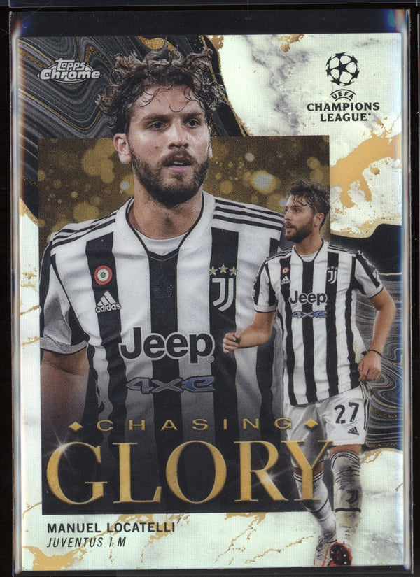 Manuel Locatelli 2021/22 Topps Chrome UCL Chasing Glory