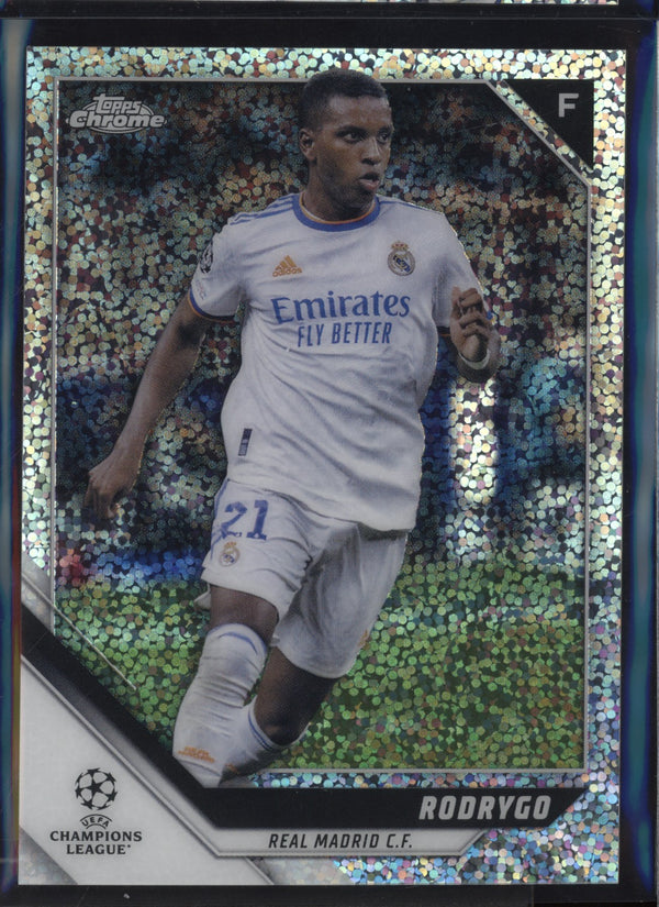 Rodrygo 2021/22 Topps Chrome UEFA Champions League Speckle