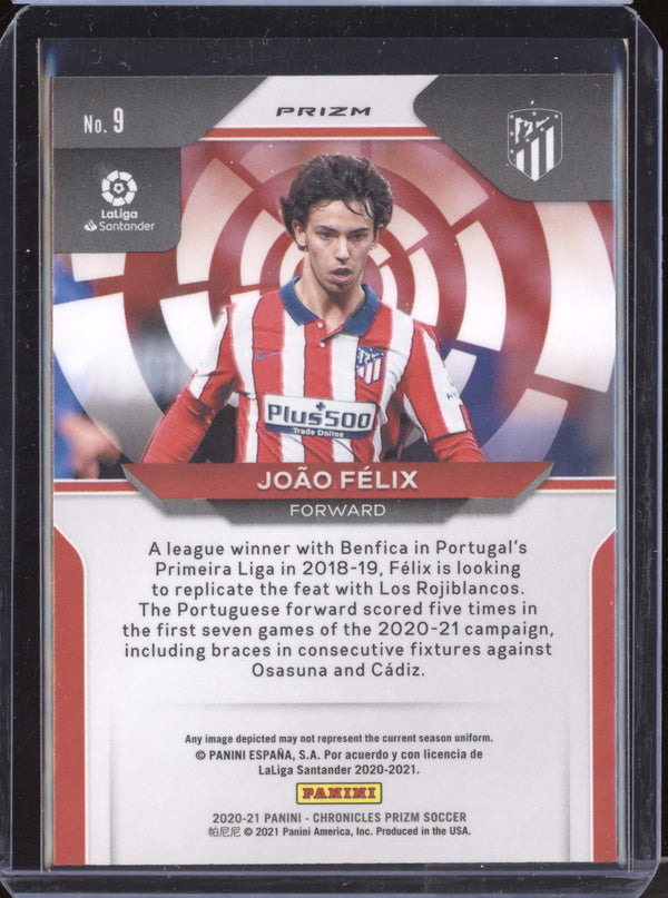 Joao Felix 2020-21 Panini Chronicles Soccer 9 Prizm Purple Mojo