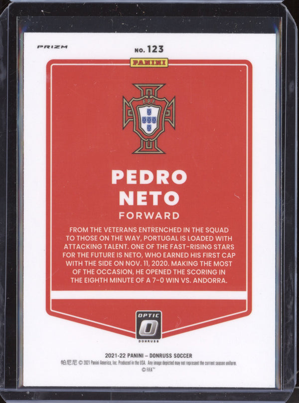 Pedro Neto 2021-22 Panini Donruss Road to Qatar 123 Optic Red Velocity