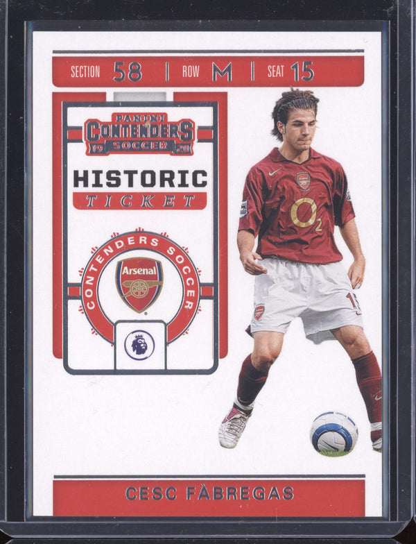 Cesc Fabregas 2019-20 Panini Chronicles Soccer Historic Ticket