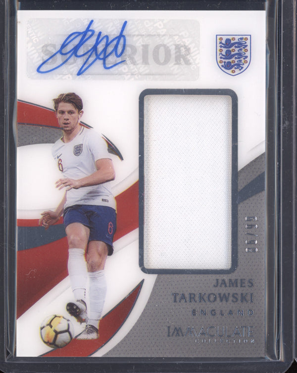 James Tarkowski 2020-21 Panini Immaculate Superior Swatch Signatures 86/99