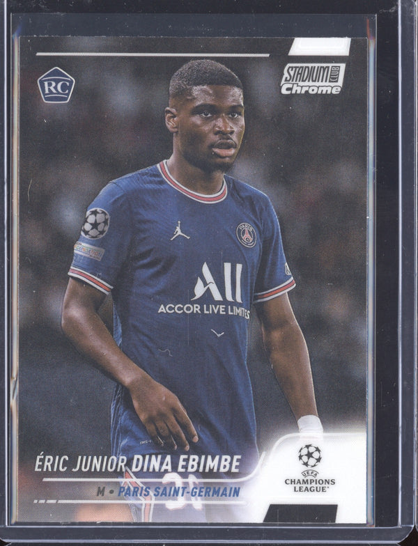 Eric Junior Dina Ebimbe 2021-22 Topps Stadium Club Chrome UCL 41 Refractor RC