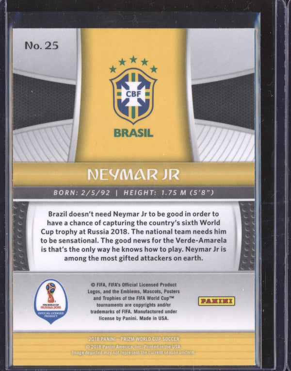 Neymar Jr 2018 Panini Prizm World Cup 25