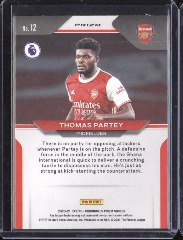 Thomas Partey 2020-21 Panini Chronicles Soccer 12 Prizm Purple Mojo