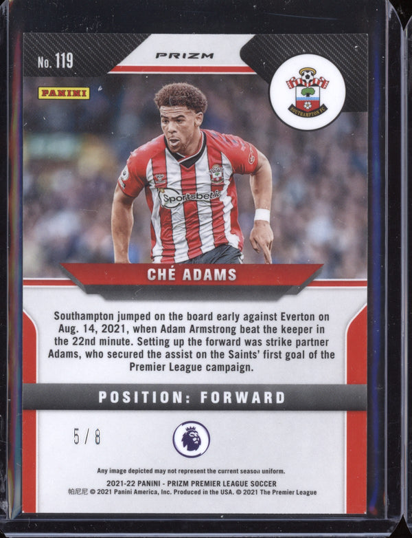 Che Adams 2021-22 Panini Prizm Premier League Blue Shimmer  5/8