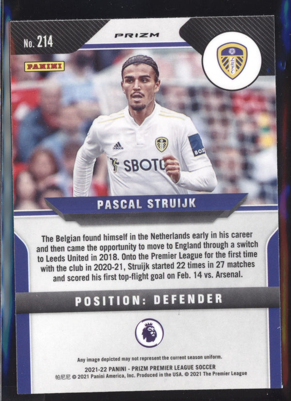 Pascal Struijk 2021-22 Panini Prizm Premier League Hyper