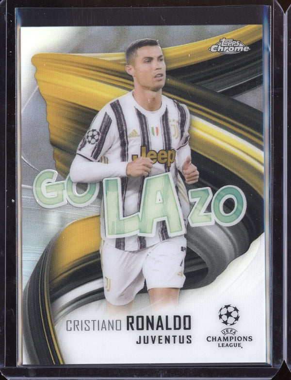 Cristiano Ronaldo 2021 Topps Chrome Champions League Golazo